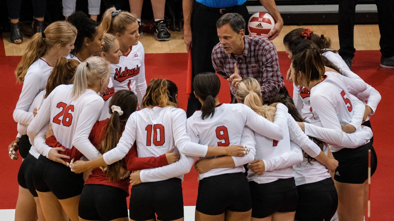 WATCH Nebraska Volleyball Coach John Cook on Big Ten Play and More